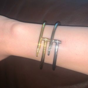 Set of TWO famous Nail Bracelets 🌟 Juste Un Clou 16 CM